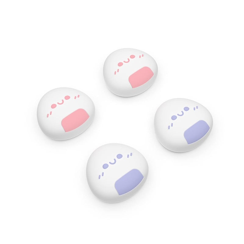 playvital Onigiri Joystick Caps for Nintendo Switch, Thumbstick Grips for Switch Lite, Analog Cover for OLED Joycon Thumb Grip Caps - Light Violet & Pink - Image 1